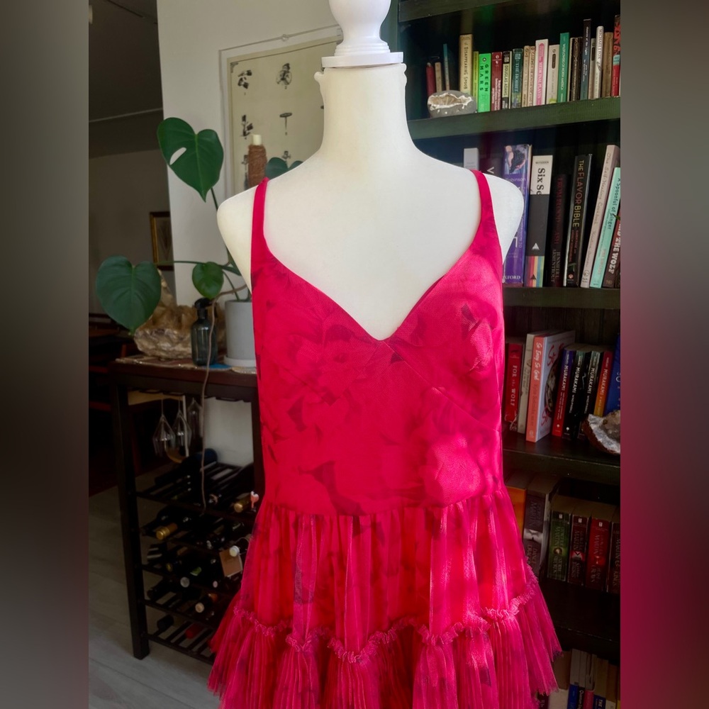 NWT Hutch Freya Sleeveless Tiered Tulle Maxi Dress - Picture 6 of 9